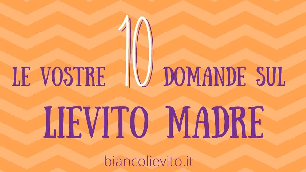 Le 10 Domande Più Frequenti Sul Lievito Madre Biancolievito